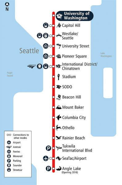 Public Transit: Link Light Rail | Port of Seattle